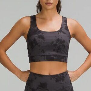 Jenni Tie Dye Sports Bra Bralette Womens Medium Black Gray